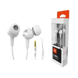 JBL Earphones C100SI with Microphone 3.5mm 1.2m White
